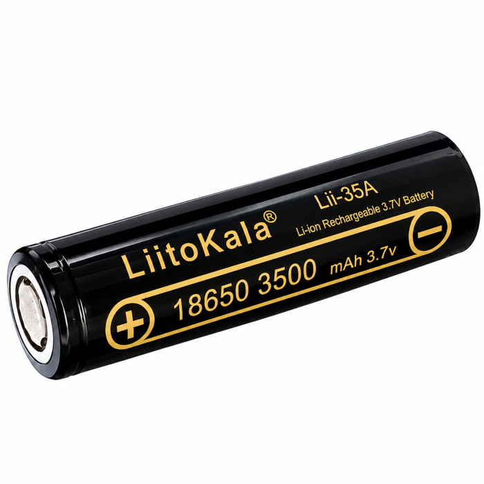 Акумулятор LiitoKala Lii-35A 18650 3500 мА·год 3,7 В Li-Ion 10A Flat Top