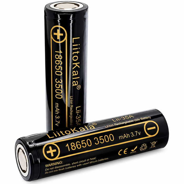 Акумулятор LiitoKala Lii-35A 18650 3500 мА·год 3,7 В Li-Ion 10A Flat Top