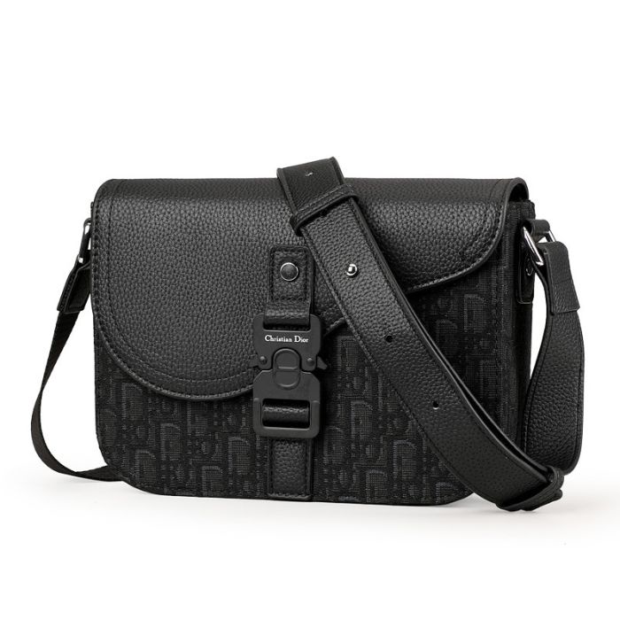 Сумка Dior Saddle Messenger чоловіча Black