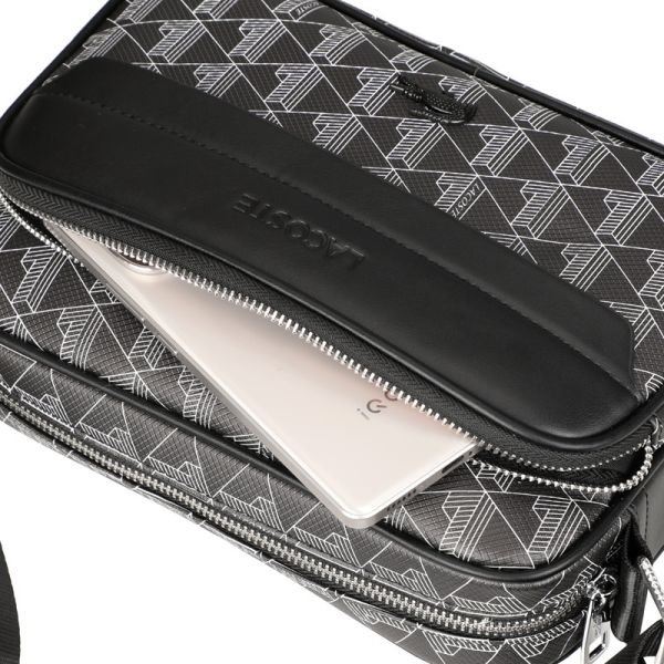 Сумка Lacoste The Blend Monogram чоловіча Black
