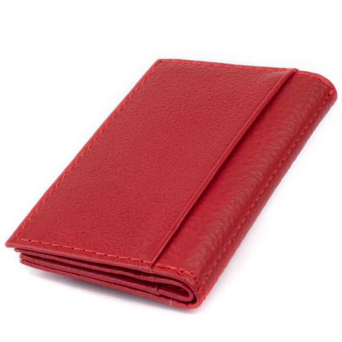 Визитница-книжка ST Leather 19214 Красная