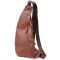 Мужская сумка с большим количеством карманов из натуральной кожи Vintage 22963 Коричневый