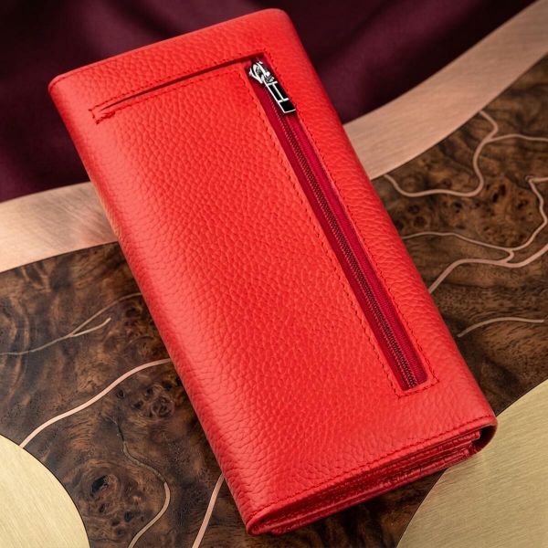 Чудесный женский кошелек ST Leather 18858 Красный