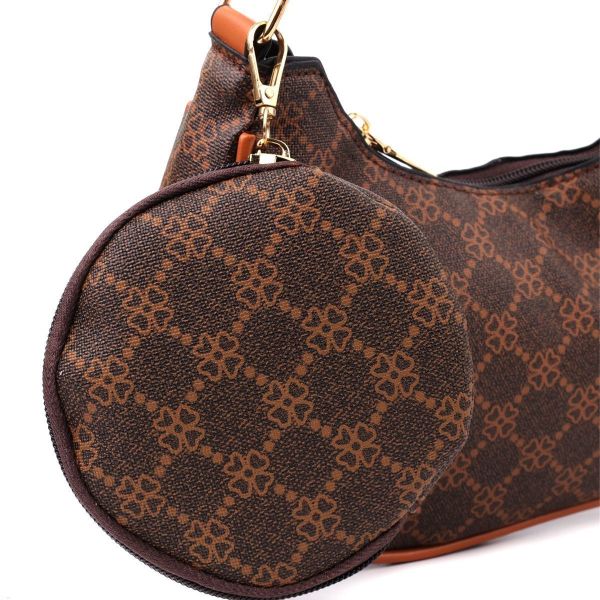 Женская сумка в форме полумесяца из экокожи Vintage sale_15145 Коричневый