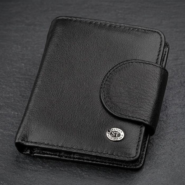 Кошелек женский ST Leather 18497 (ST415) кожаный Черный