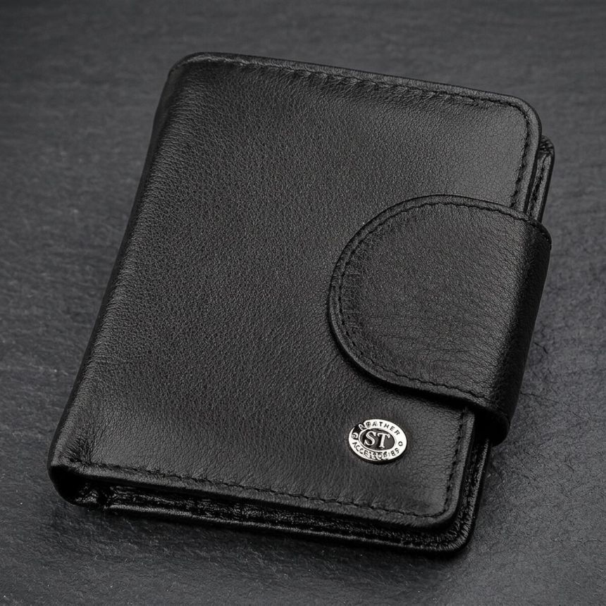 Кошелек женский ST Leather 18497 (ST415) кожаный Черный