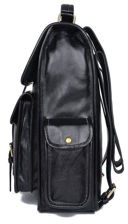 Рюкзак Vintage 14967 кожаный Черный