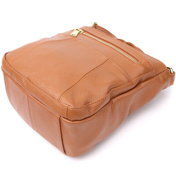 Удобная вертикальная женская сумка из натуральной кожи sale_15125 Vintage Рыжий