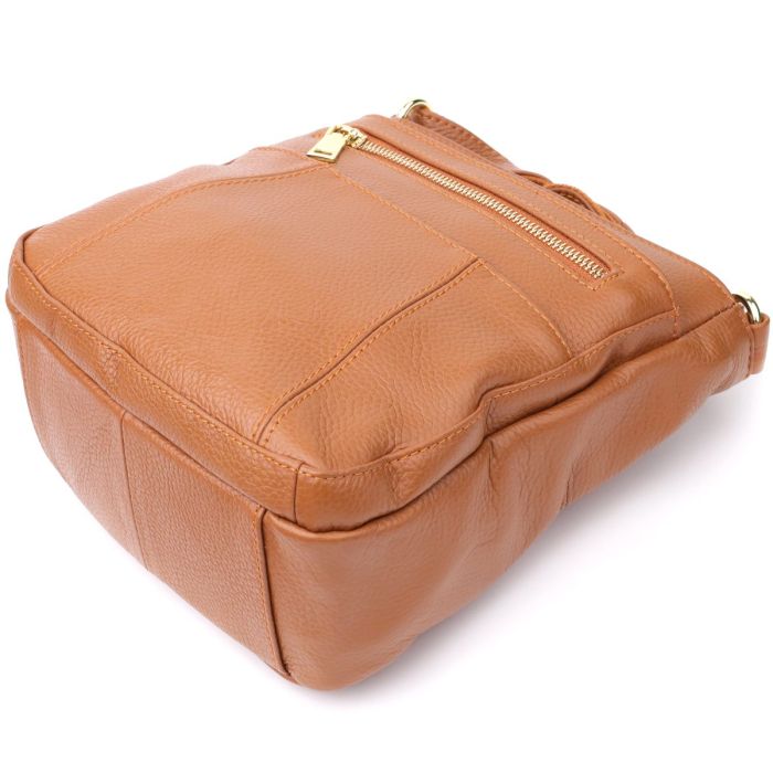 Удобная вертикальная женская сумка из натуральной кожи sale_15125 Vintage Рыжий