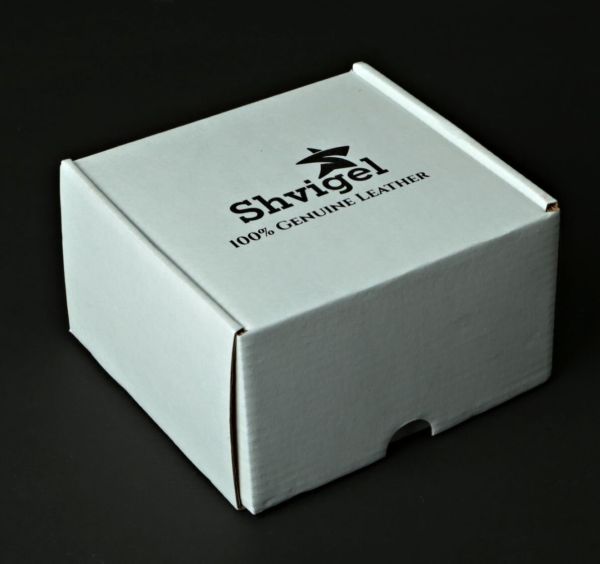 Ремень SHVIGEL кожаный 00001 Черный