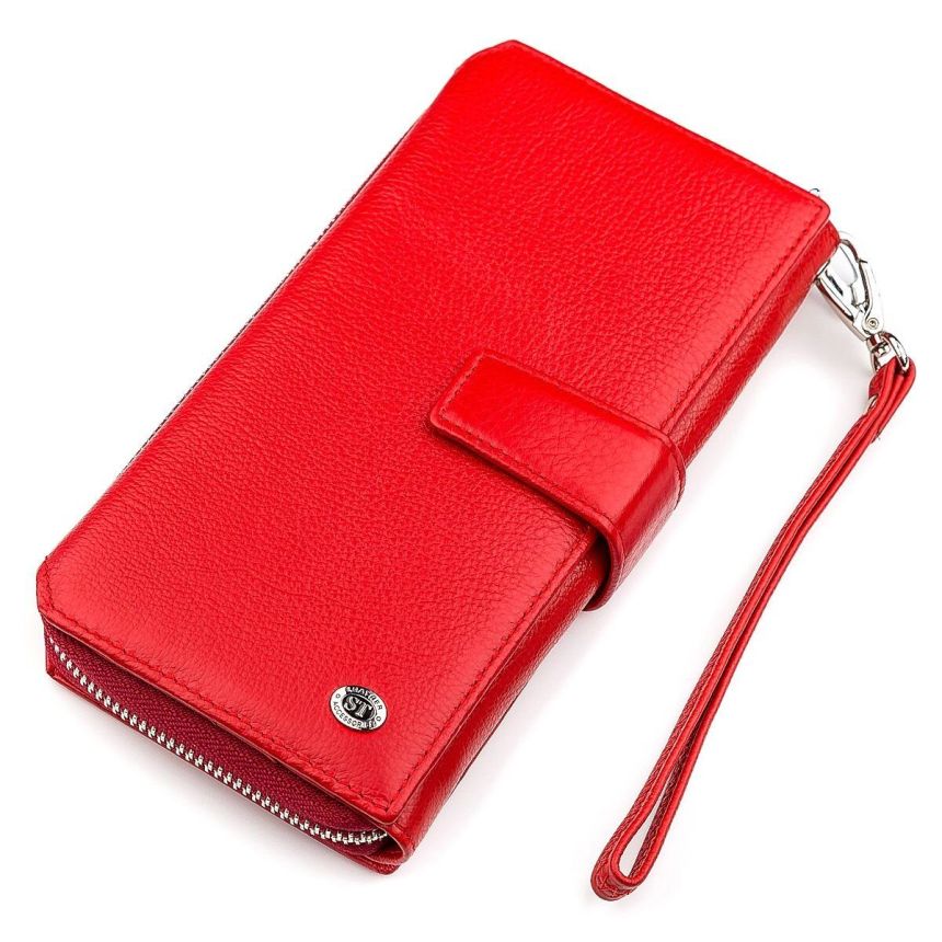 Кошелек женский ST Leather 18456 (SТ228) очень красивый Красный