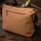 Большая сумка для ноутбука с клапаном из текстиля 21242 Vintage Коричневая