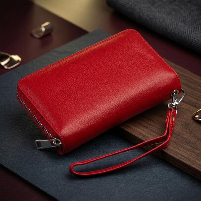 Кошелек из кожи на защелке ST Leather 19343 Красный