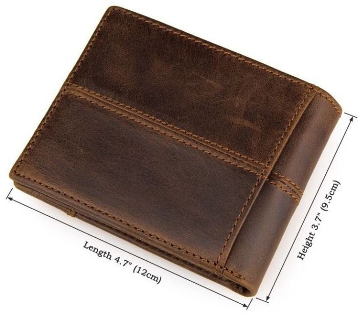 Кошелек мужской Vintage 14225 Коричневый