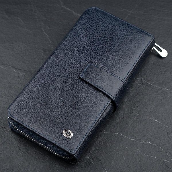 Мужской кошелек ST Leather 18454 (ST128) кожа Синий