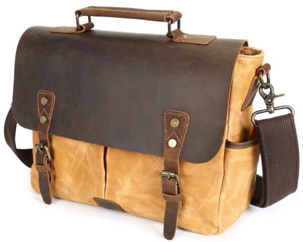 Деловой портфель в сочетании с кожей Vintage 20120 Рыжий
