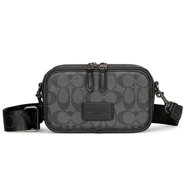 Сумка Coach Charter Slim Crossbody Black/Grey чоловіча