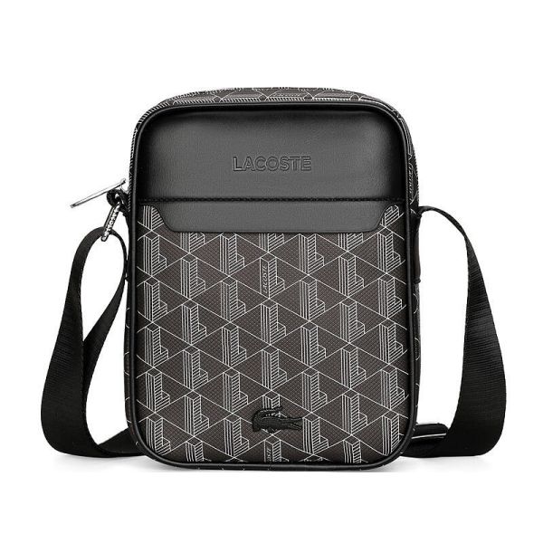 Сумка через плече Lacoste Monogram чорний