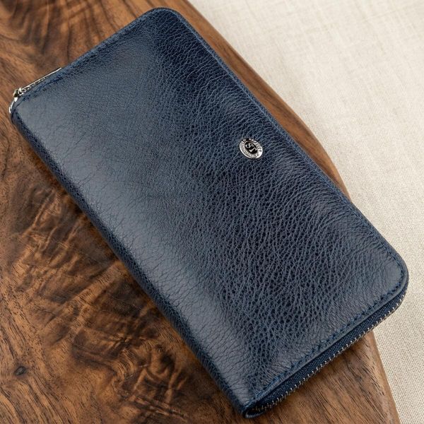 Вертикальный женский кошелек-клатч ST Leather 18864 Синий