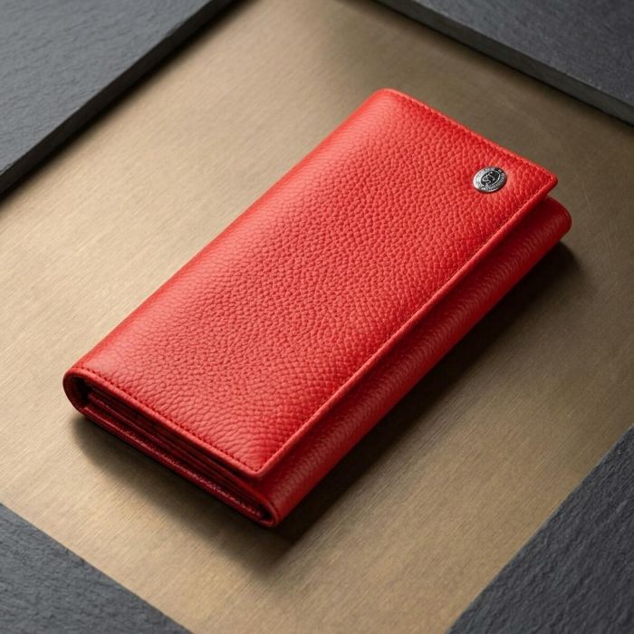 Чудесный женский кошелек ST Leather 18858 Красный