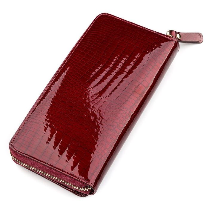 Кошелек женский ST Leather 18434 (S7001A) на молнии Бордовый