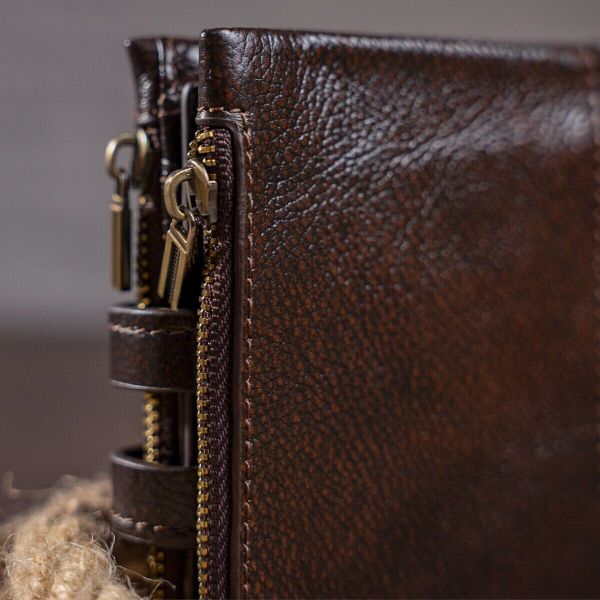 Кошелек Vintage 14602 кожаный Коричневый