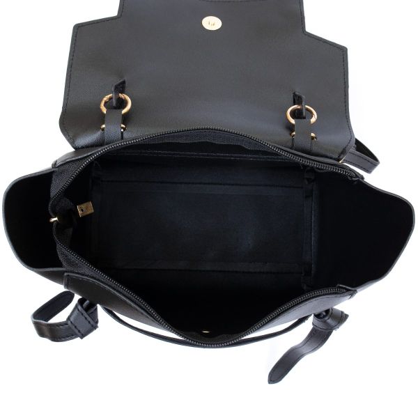 Сумка с клапаном из кожзаменителя Vintage sale_14949 Черная