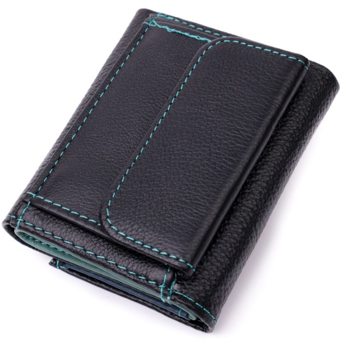 Женский небольшой кошелек из натуральной кожи ST Leather 19504 Черный