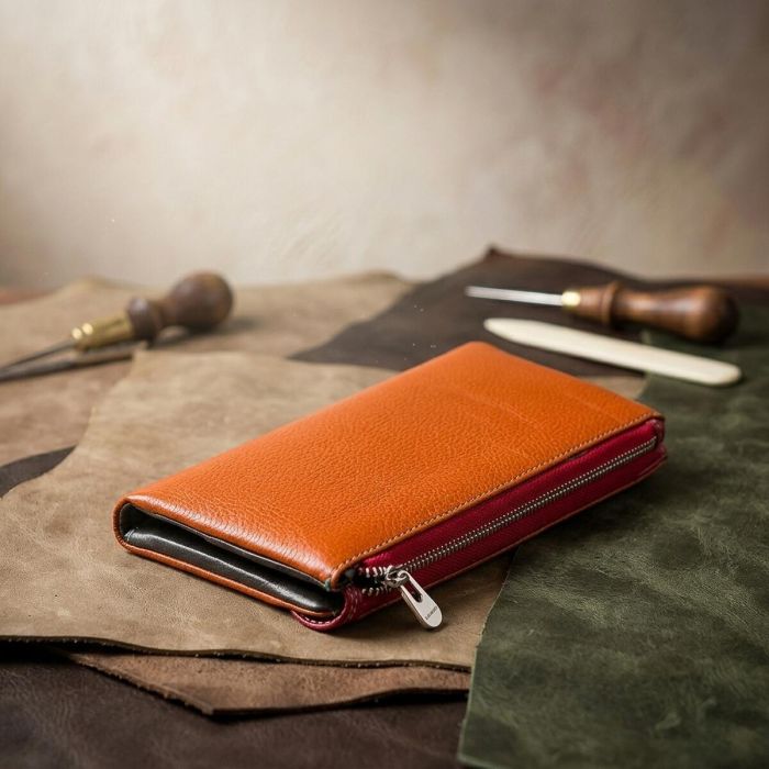 Кошелек женский ST Leather 18406 (SB42-2) многофункциональный Красный
