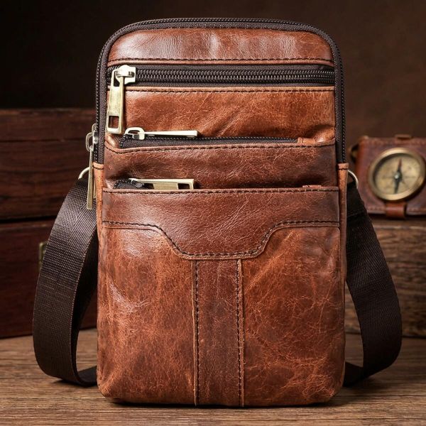 Сумка мужская Vintage 14724 Коричневая