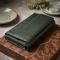 Горизонтальный кошелек с карманом для телефона из натуральной кожи ST Leather 23068 Зеленый