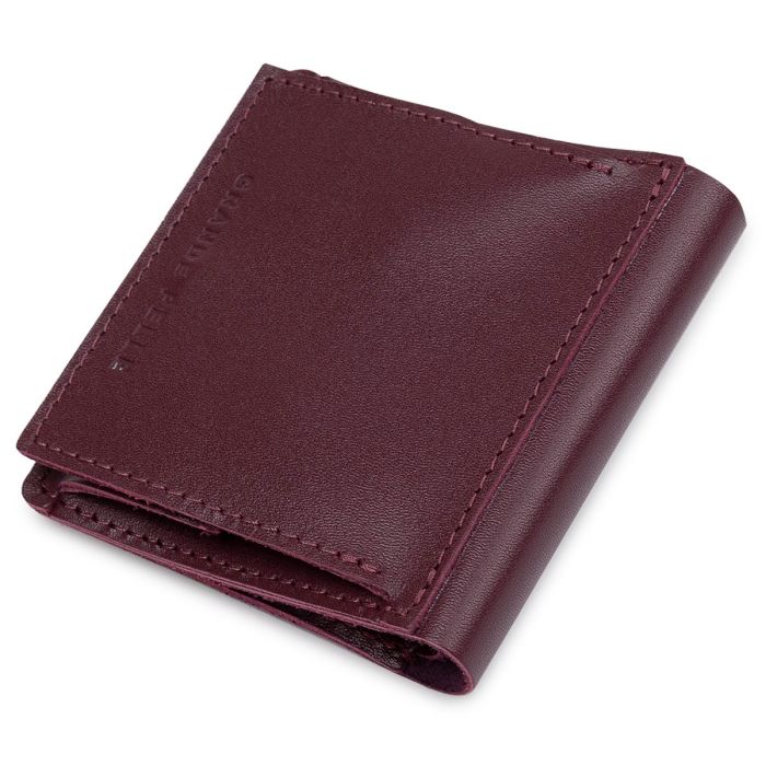 Кожаное женское портмоне GRANDE PELLE 11518 Бордовый