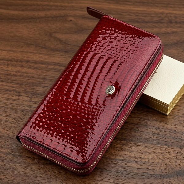 Кошелек женский ST Leather 18434 (S7001A) на молнии Бордовый