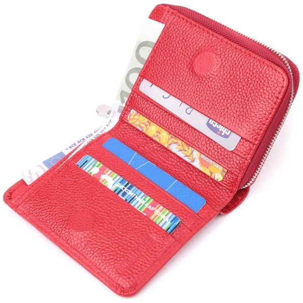 Кошелек для женщин яркого цвета из натуральной кожи ST Leather 22552 Красный