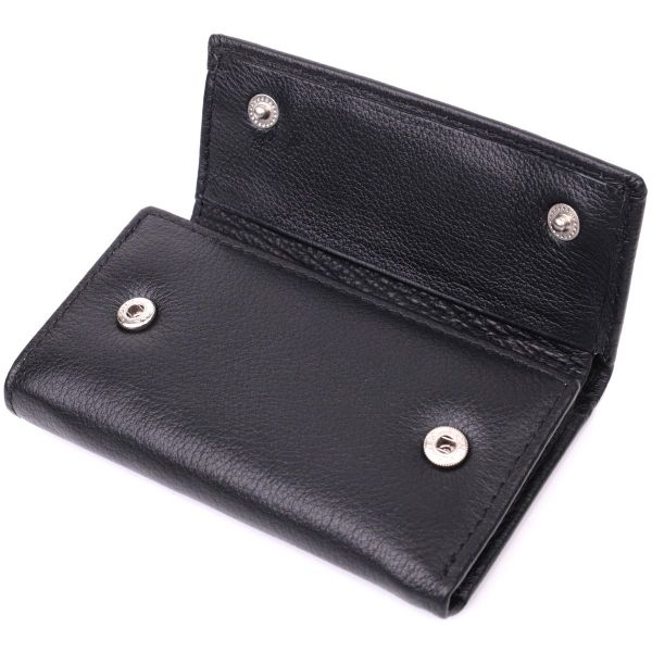 Вместительная ключница из натуральной кожи ST Leather 22477 Черный