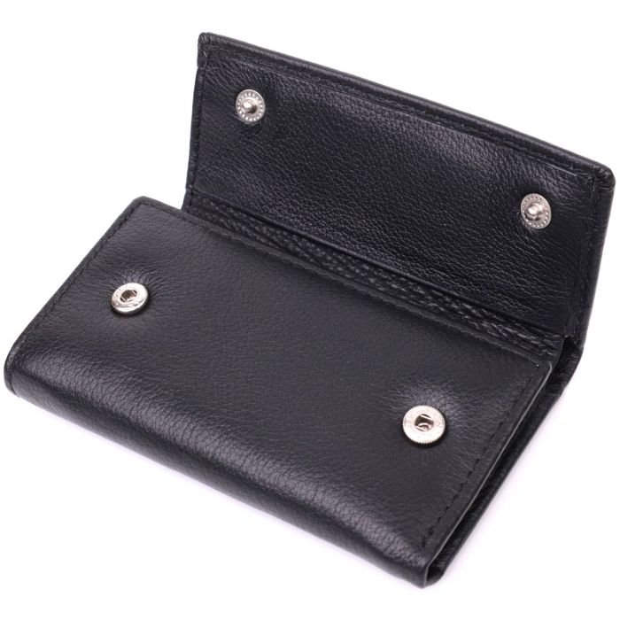 Вместительная ключница из натуральной кожи ST Leather 22477 Черный