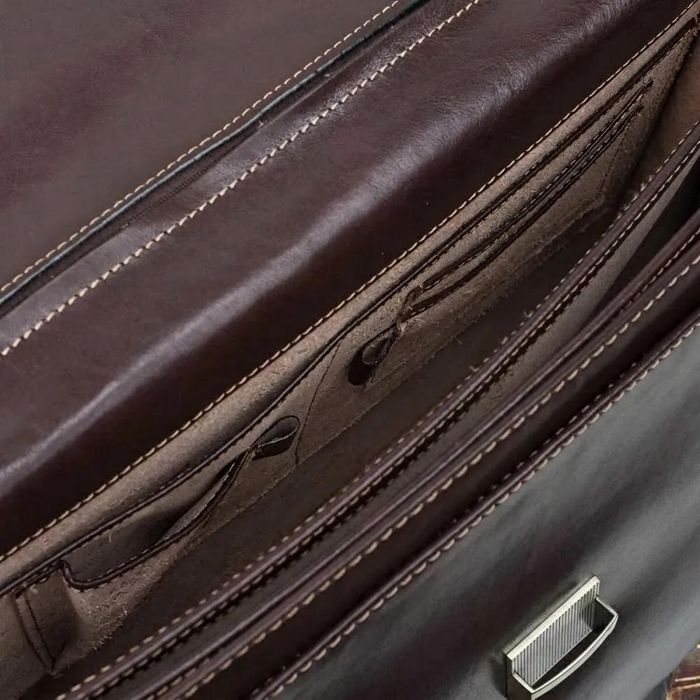 Чоловічий діловий портфель Tony Perotti 8009/42 moro (90378) Коричневий