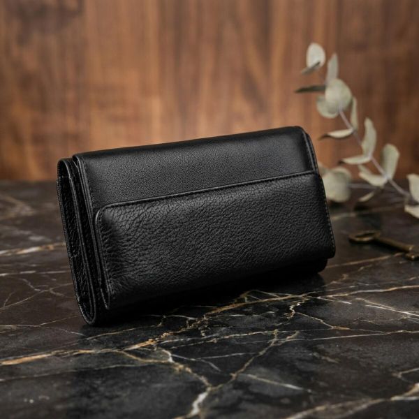 Добротный женский кошелек ST Leather 19375 Черный