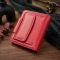 Кожаный яркий кошелек с монетницей для женщин ST Leather 19453 Красный