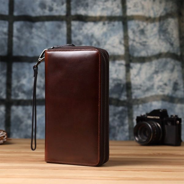 Мужской клатч из натуральной кожи Vintage 23064 Коричневый