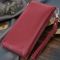 Вертикальный женский кошелек-клатч из натуральной кожи ST Leather 22535 Бордовый