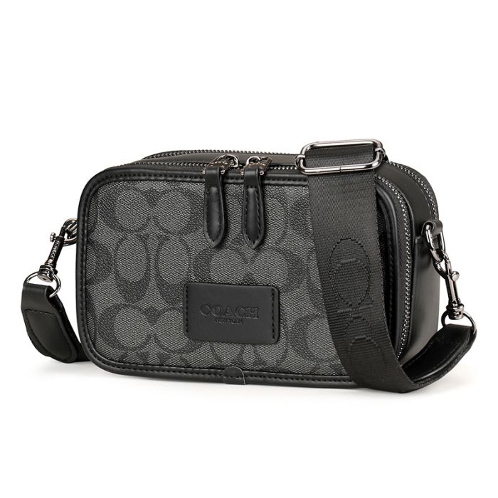 Сумка Coach Charter Slim Crossbody Black/Grey чоловіча