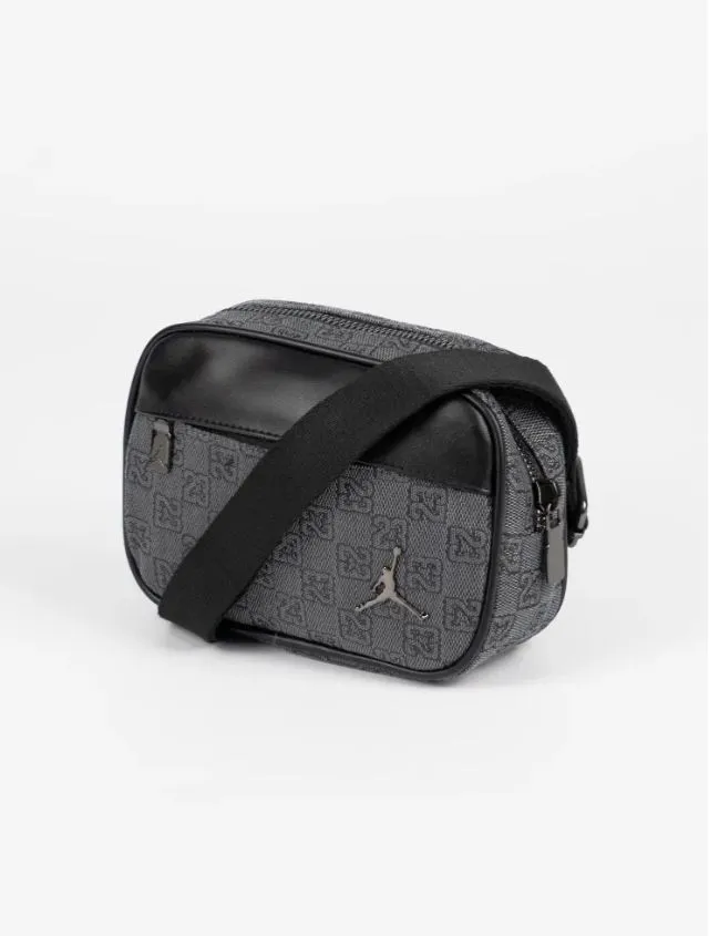 Сумка через плече Jordan Monogram Mini месенджер сірий/чорний