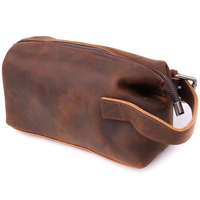 Чоловіча барсетка у вінтажному стилі з натуральної шкіри Vintage sale_15109 Коричневий