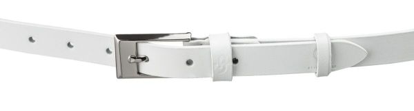 Ремень тонкий женский GRANDE PELLE 11252 Белый