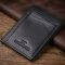 Мужской кошелек для карточек из натуральной кожи ST Leather 23091 Черный