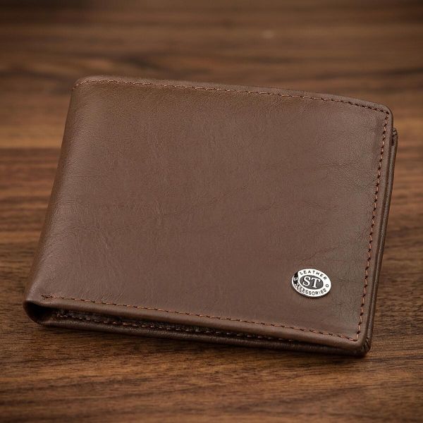 Мужской кошелек ST Leather 18353 (ST-1) НОВИНКА Коричневый