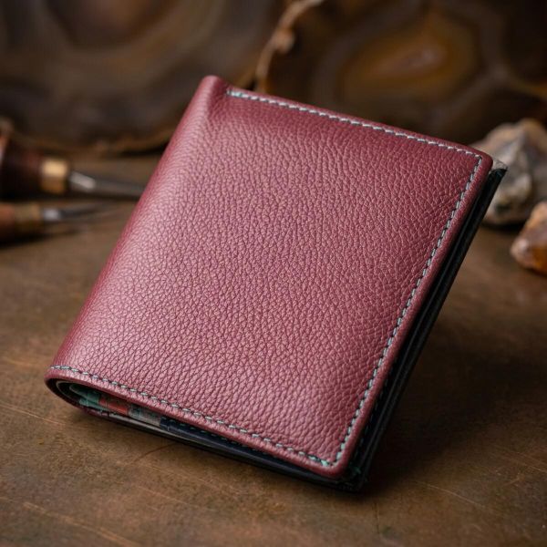 Стильный женский кошелек с оригинальной монетницей из натуральной кожи ST Leather 19510 Разноцветный