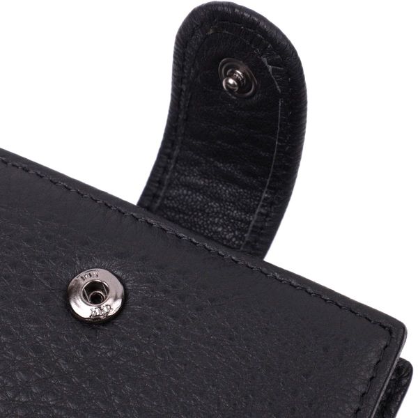 Горизонтальный кошелек для мужчин из натуральной кожи Vintage sale_15037 Черный