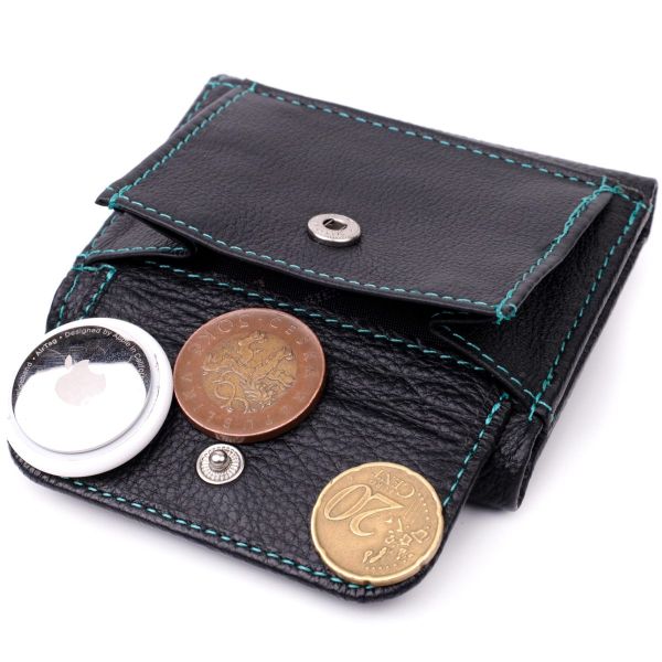 Женский небольшой кошелек из натуральной кожи ST Leather 19504 Черный